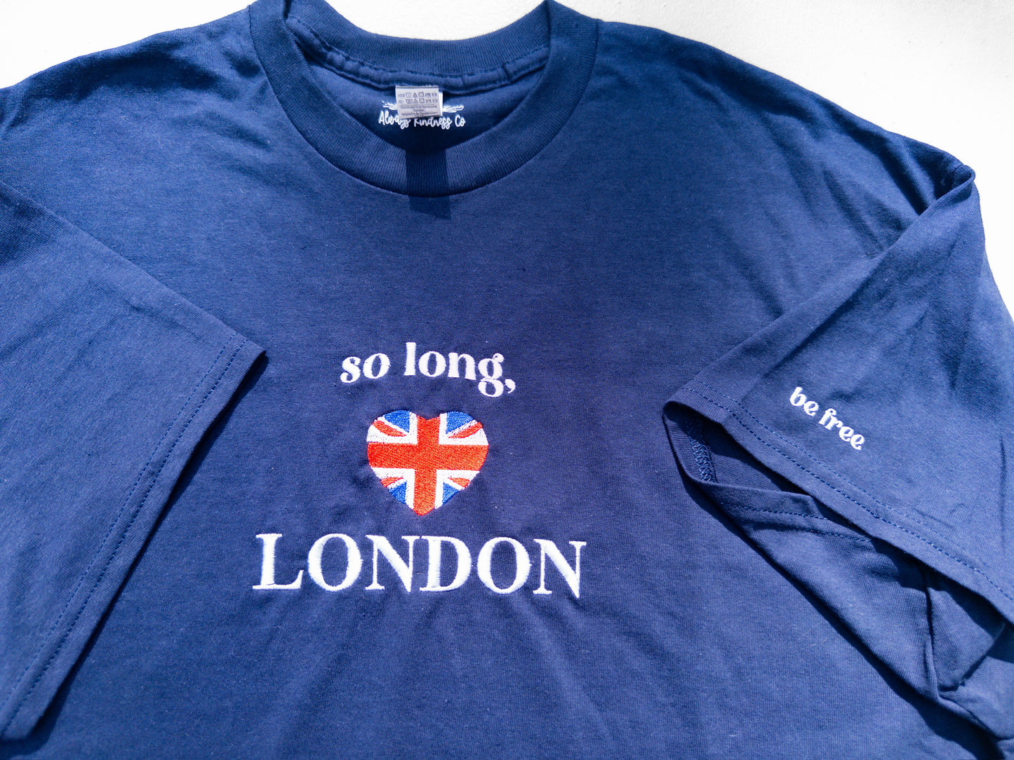 London ~ Embroidered Tee, Crewneck, Hoodie, and Tote bag