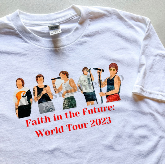 Faith in the Future Customizable Tour Tees and Sweatshirts || Customize with your shows! All dates available!