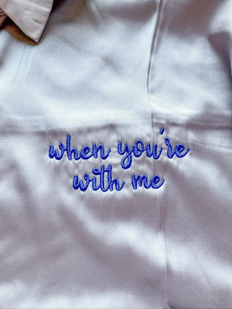 Customizable Silky Niall Inspired Button Up || Choose your song & color!