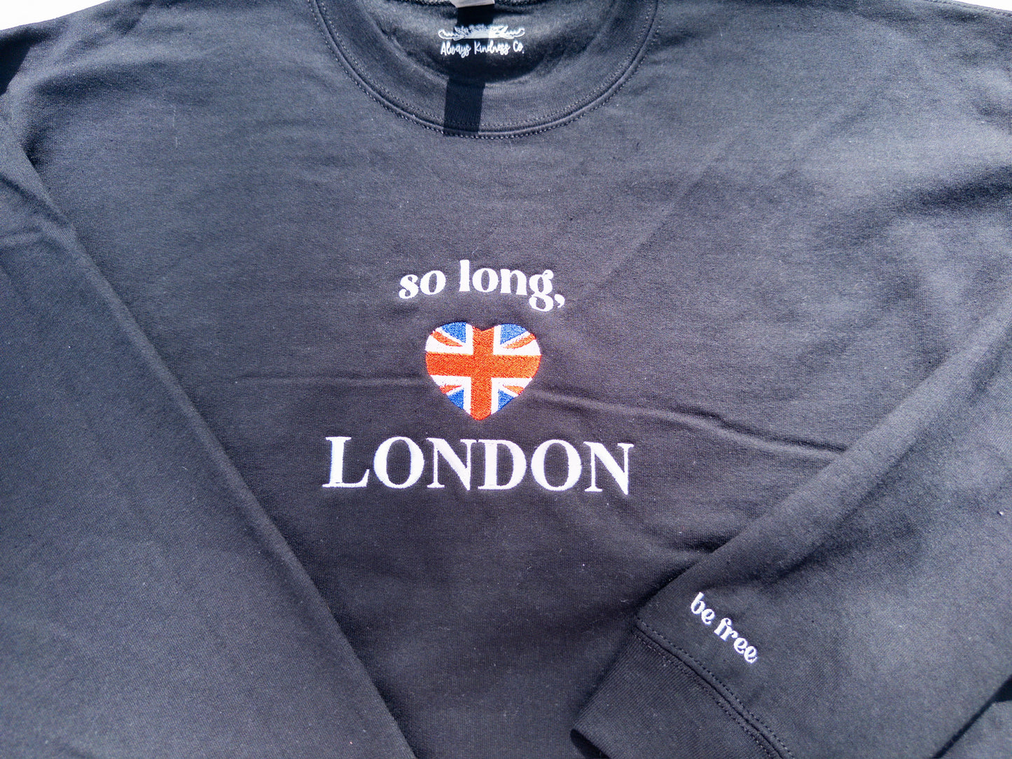 London ~ Embroidered Tee, Crewneck, Hoodie, and Tote bag