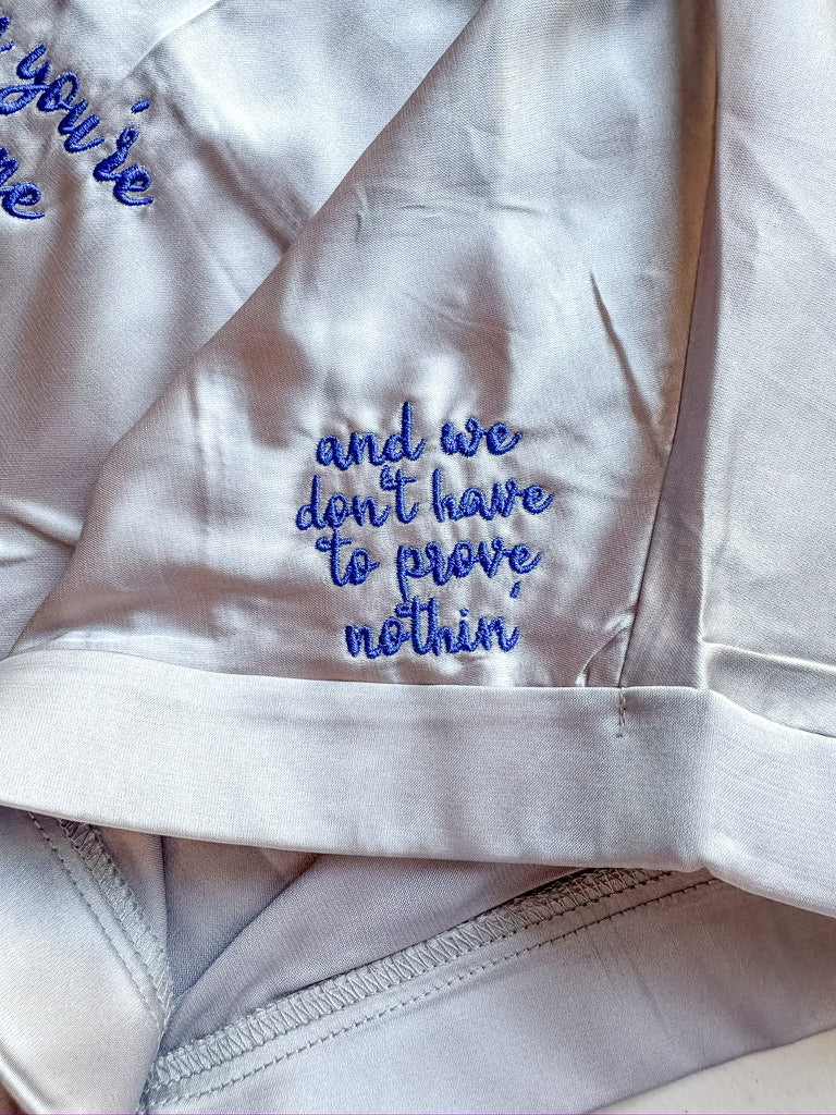 Customizable Silky Niall Inspired Button Up || Choose your song & color!