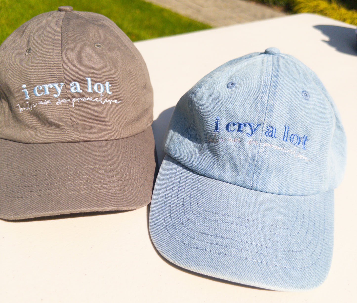 I Cry A Lot ~ Broken Heart || TayTay Embroidered Hat - Customizable