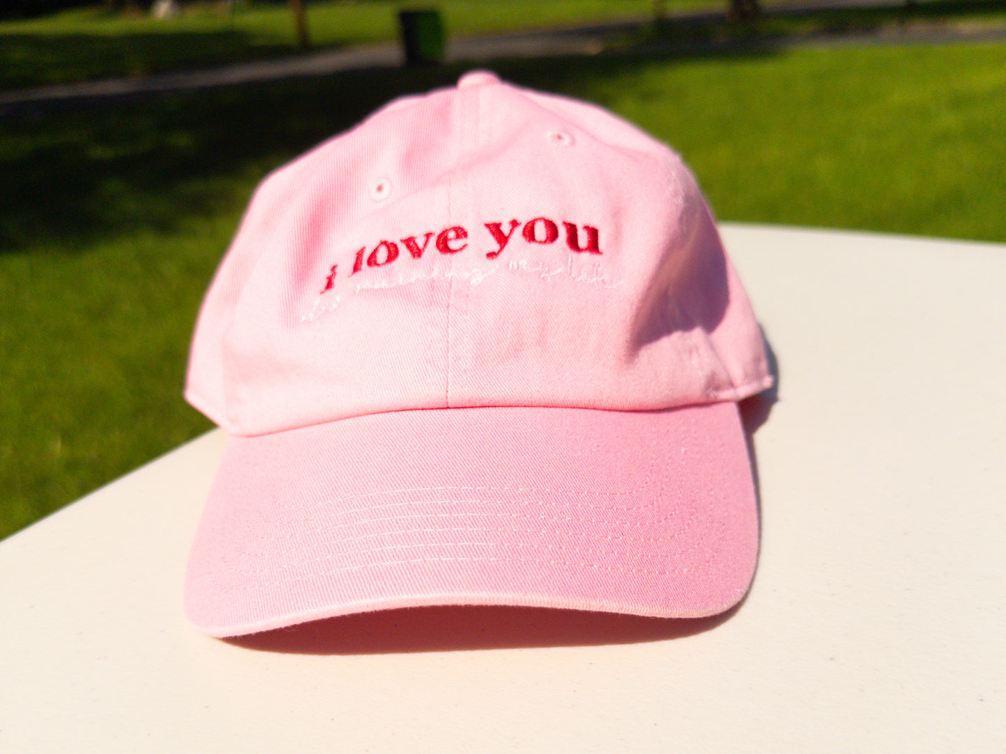 i love you ~ ruining my life || TayTay Embroidered Hat - Customizable