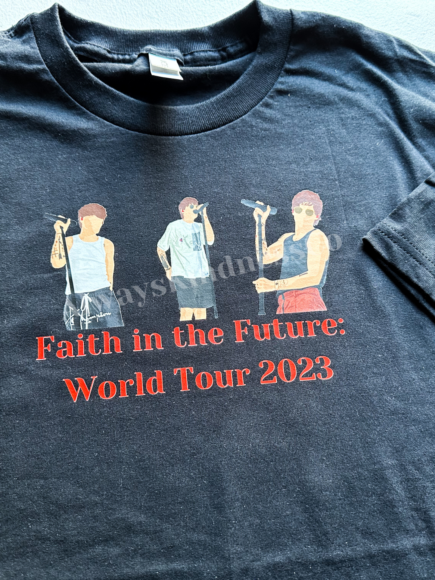 Faith in the Future Customizable Tour Tees and Sweatshirts || Customize with your shows! All dates available!
