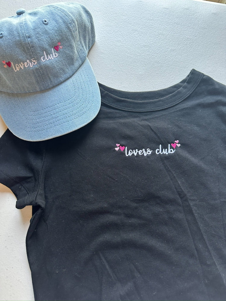 Lovers Club || Embroidered Crop Top, Tee Shirt, Crewneck. and Hoodie