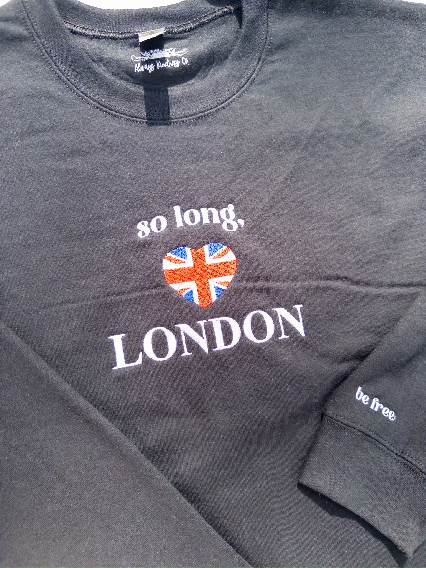 London ~ Embroidered Tee, Crewneck, Hoodie, and Tote bag