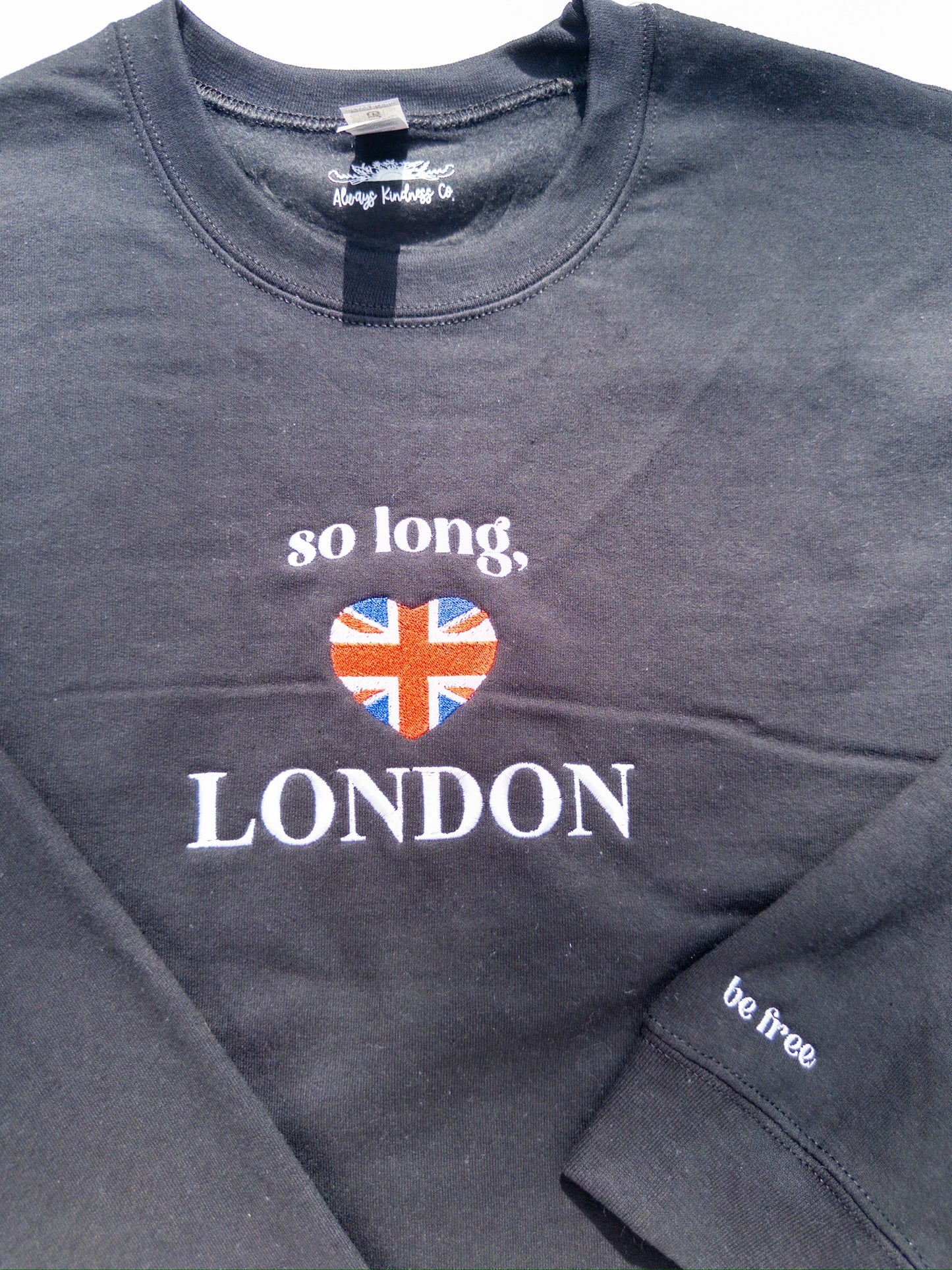 London ~ Embroidered Tee, Crewneck, Hoodie, and Tote bag