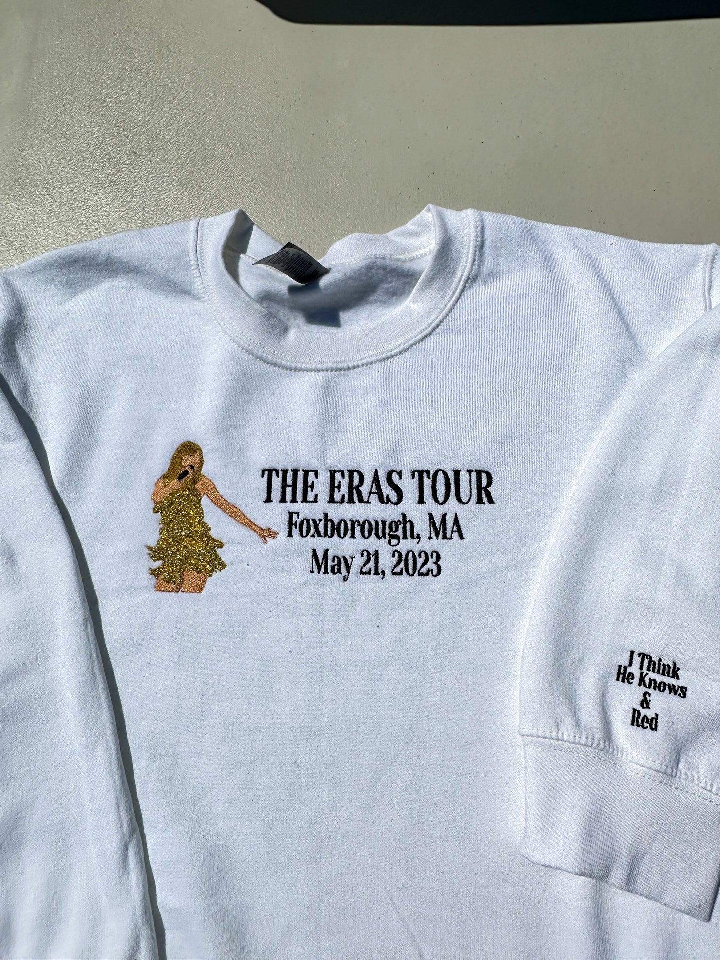 Eras Tour 2023 - Single Outfit || Embroidered Comfort Colors Tee Shirt, Crewneck, and Hoodie