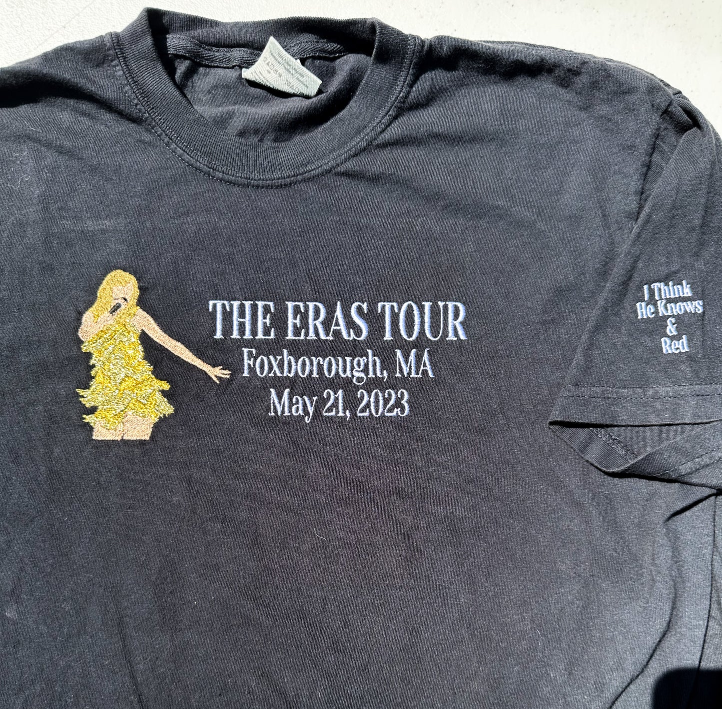 Eras Tour 2023 - Single Outfit || Embroidered Comfort Colors Tee Shirt, Crewneck, and Hoodie