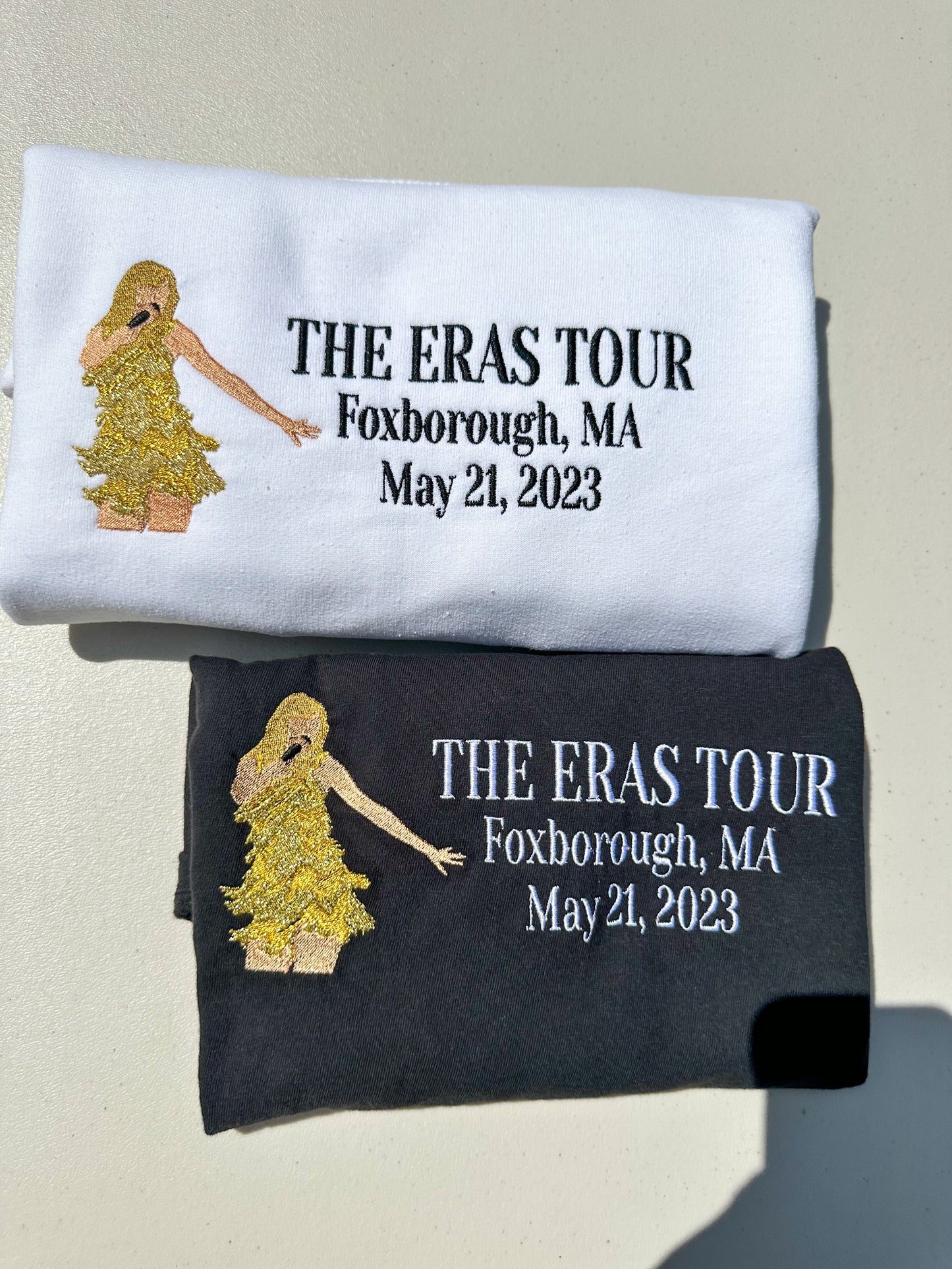 Eras Tour 2023 - Single Outfit || Embroidered Comfort Colors Tee Shirt, Crewneck, and Hoodie
