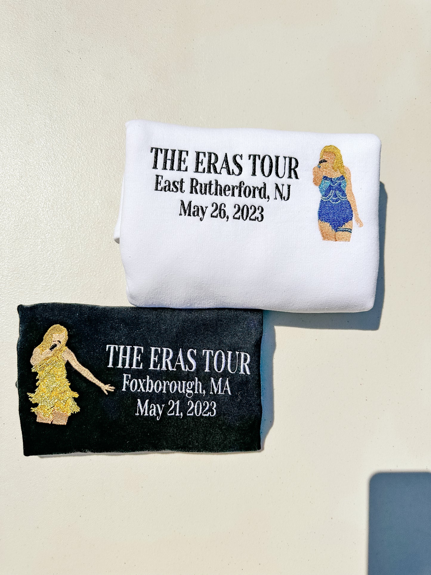 Eras Tour 2023 - Single Outfit || Embroidered Comfort Colors Tee Shirt, Crewneck, and Hoodie