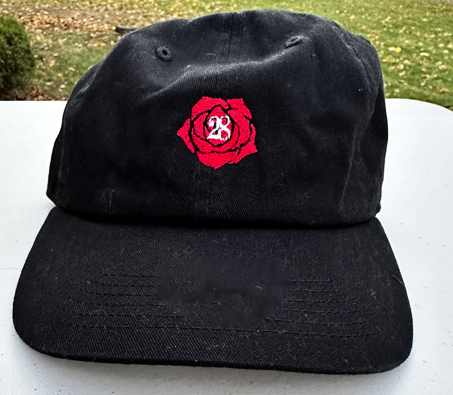 28 Rose || Louis Embroidered Hat - Customizable thread!