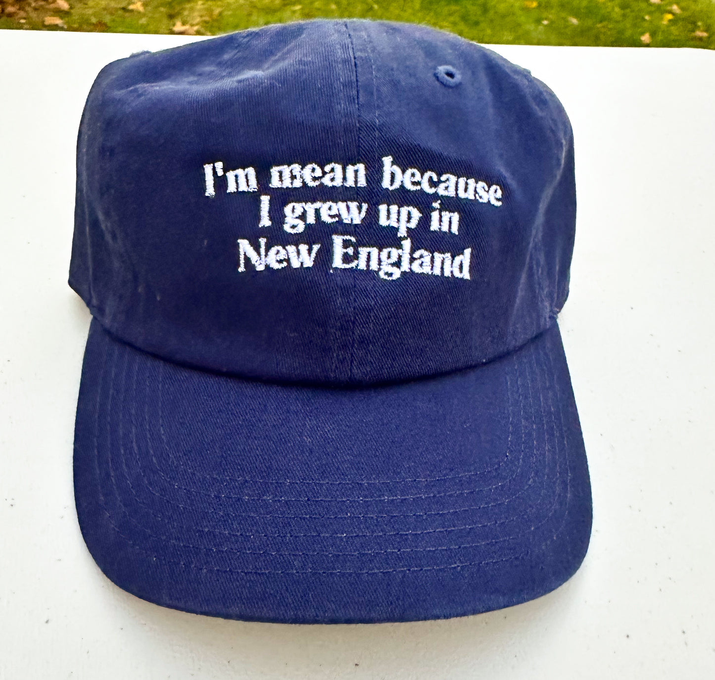 Mean New England || Noah K Embroidered Hat - Customizable thread!