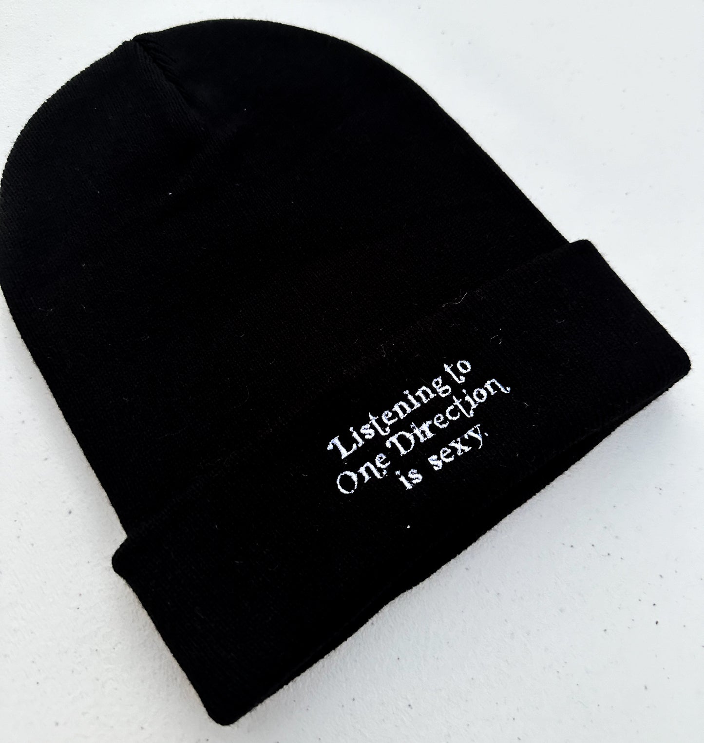 Listening to Music / One Dee / Harry / Louis / Niall is Sexy || Embroidered Beanie - Customizable thread!