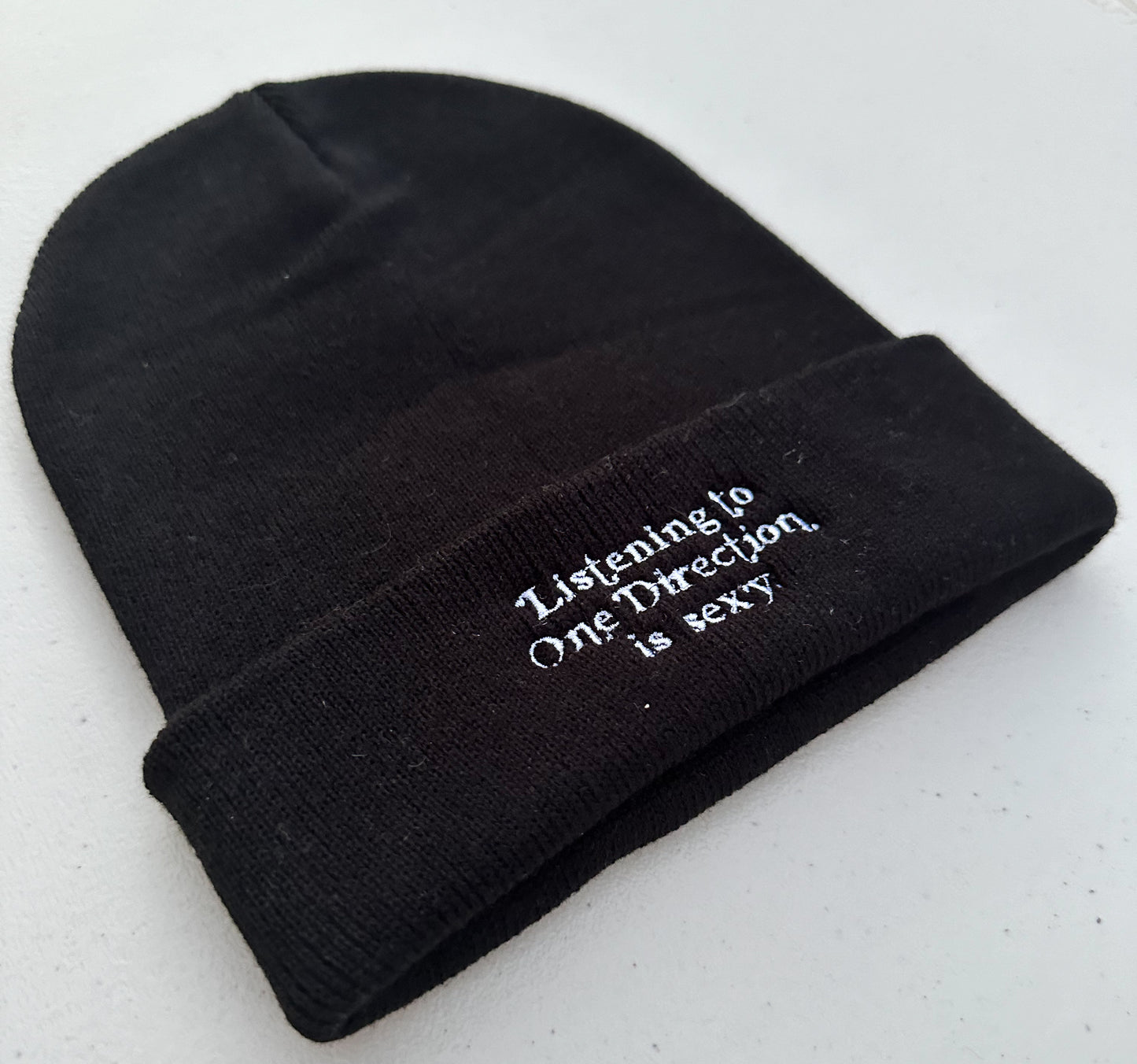 Listening to Music / One Dee / Harry / Louis / Niall is Sexy || Embroidered Beanie - Customizable thread!
