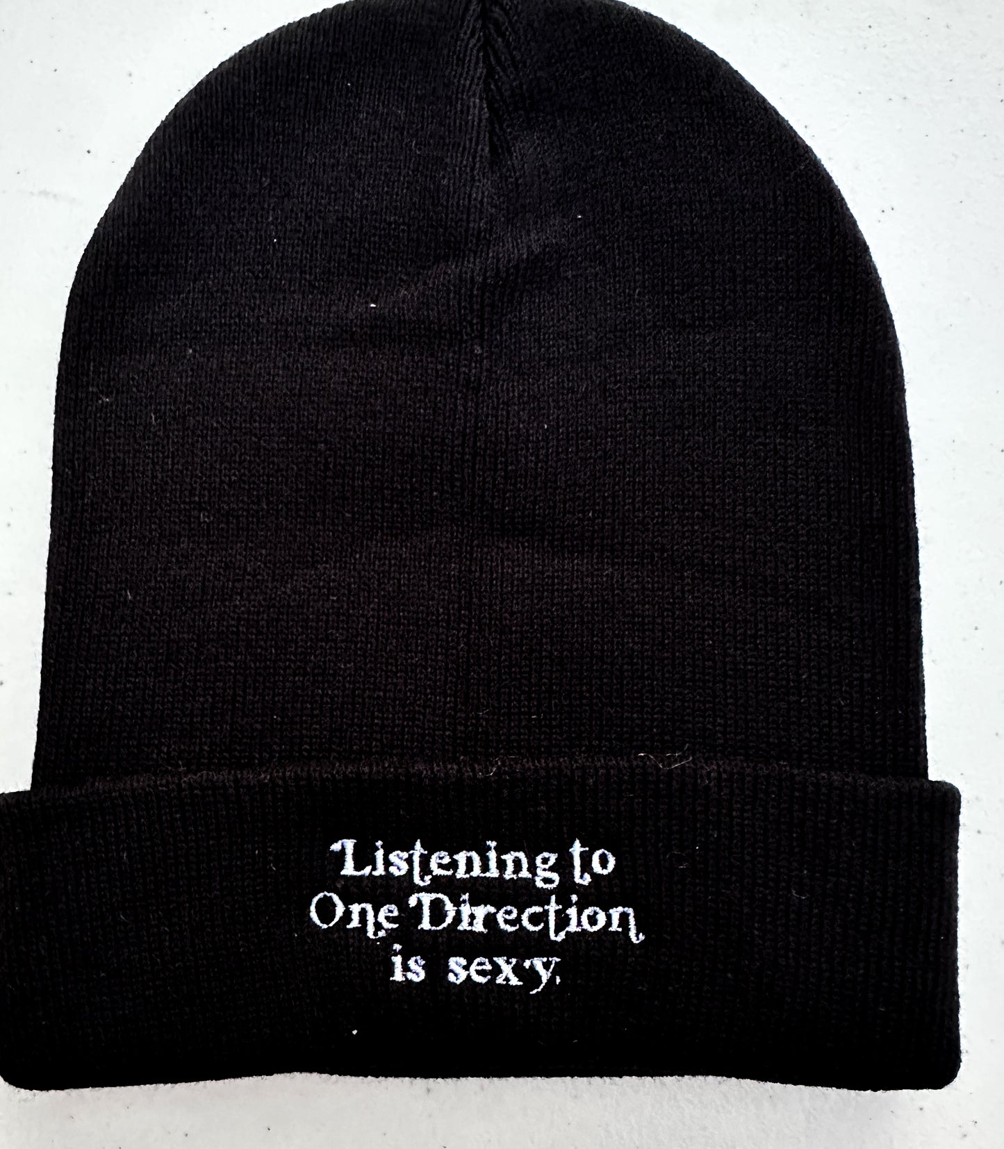 Listening to Music / One Dee / Harry / Louis / Niall is Sexy || Embroidered Beanie - Customizable thread!