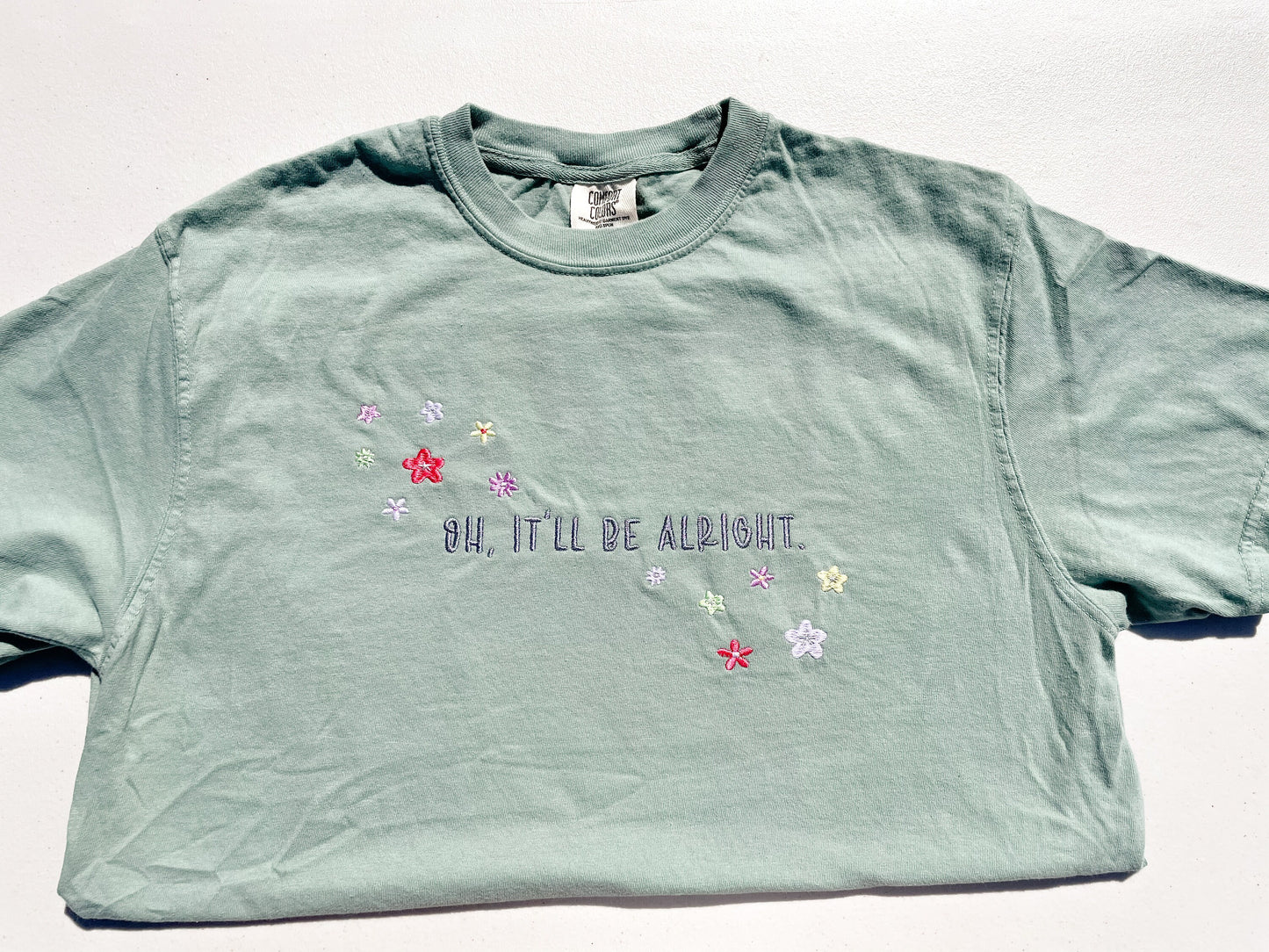 Oh, It'll Be Alright - Still Floral || Niall Embroidered Crewneck Sweatshirt, Long Sleeve, and Tee