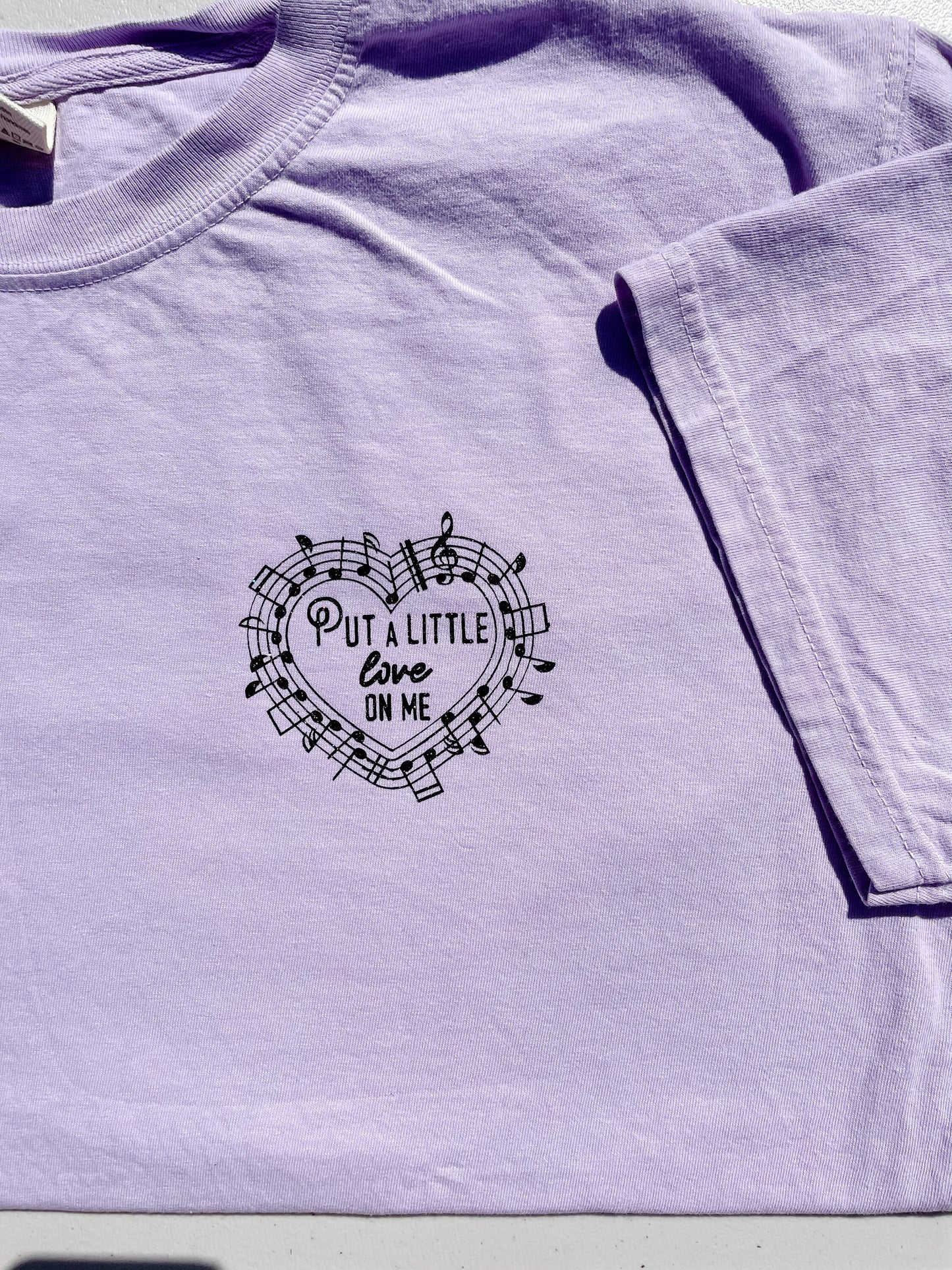 Put A Little Love On Me || Comfort Colors - Niall Crewneck Sweatshirt, Long Sleeve, and Tee