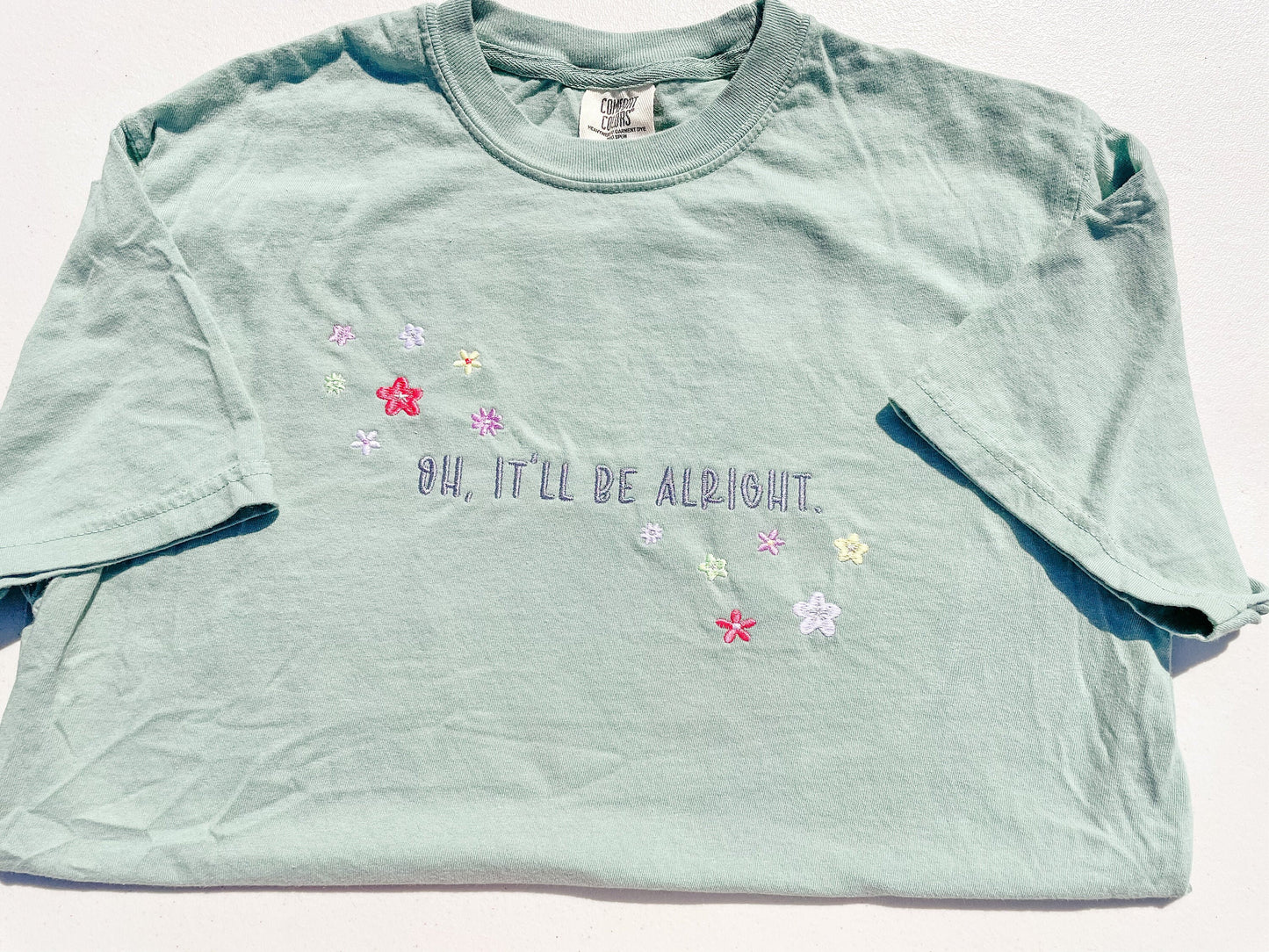 Oh, It'll Be Alright - Still Floral || Niall Embroidered Crewneck Sweatshirt, Long Sleeve, and Tee