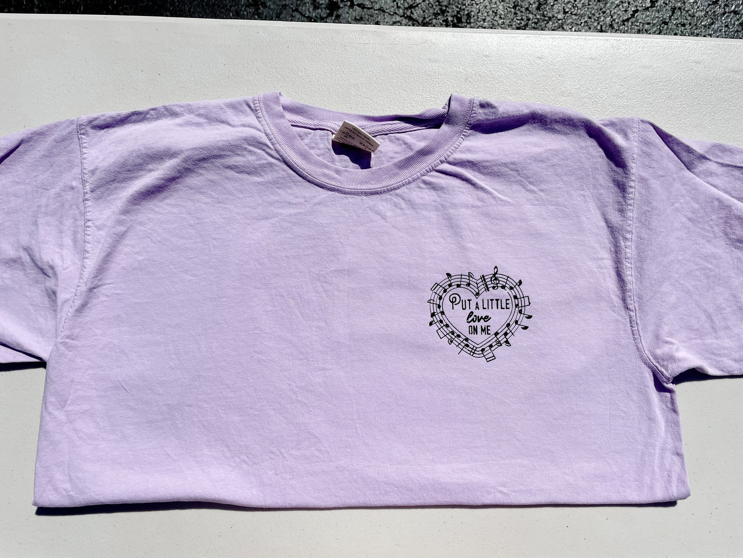 Put A Little Love On Me || Comfort Colors - Niall Crewneck Sweatshirt, Long Sleeve, and Tee