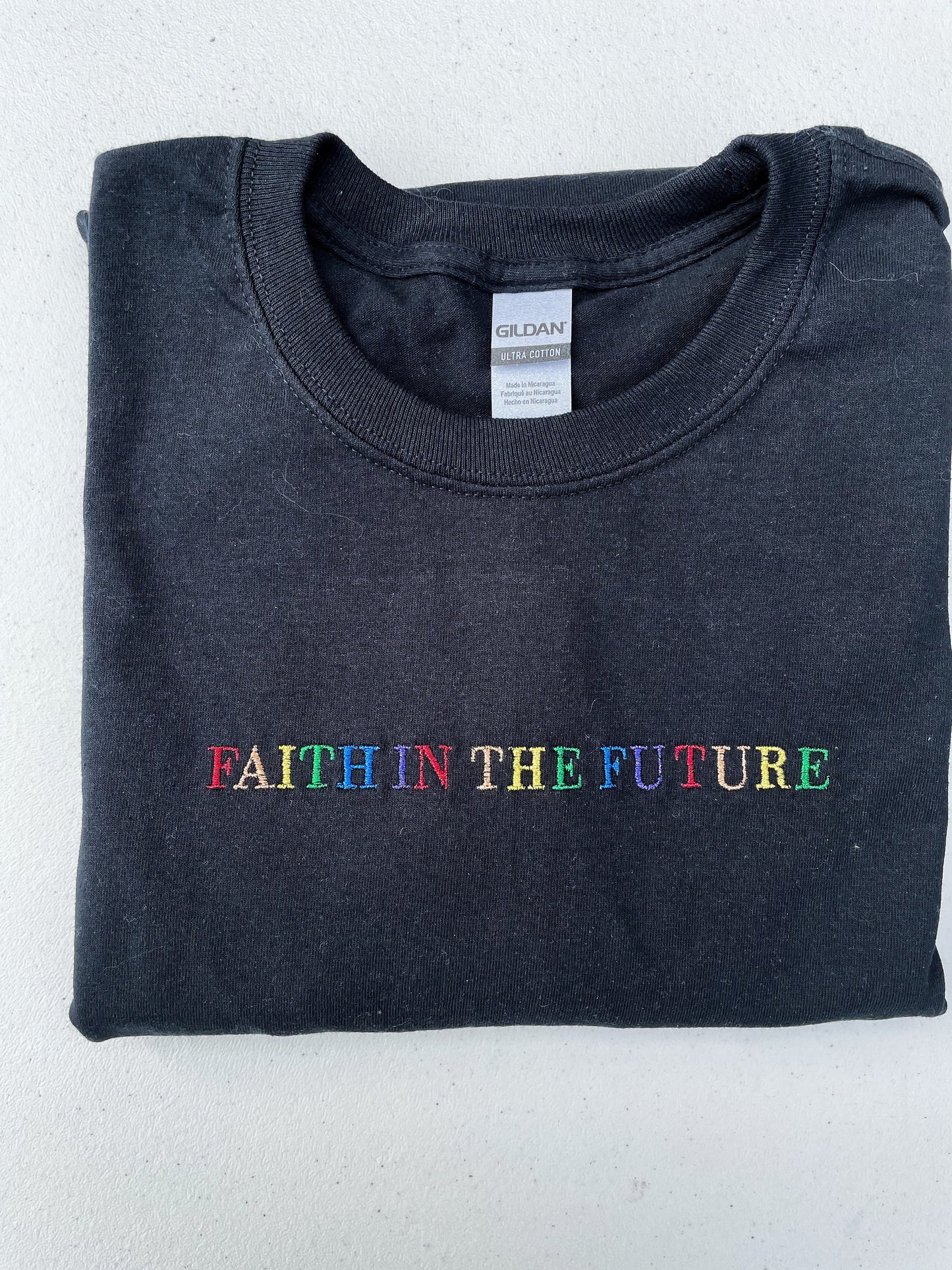 Faith in the Future || Louis Embroidered Crewneck, Hoodie, and Tee Shirt