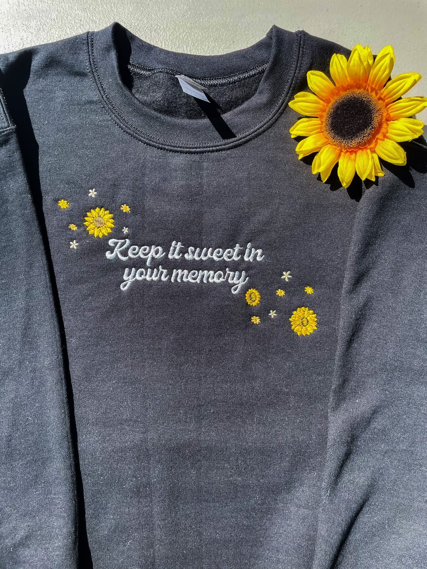 Keep it Sweet - Sunflower vol 6 || Embroidered Crewneck, Sweatshirt, and Tee Shirt