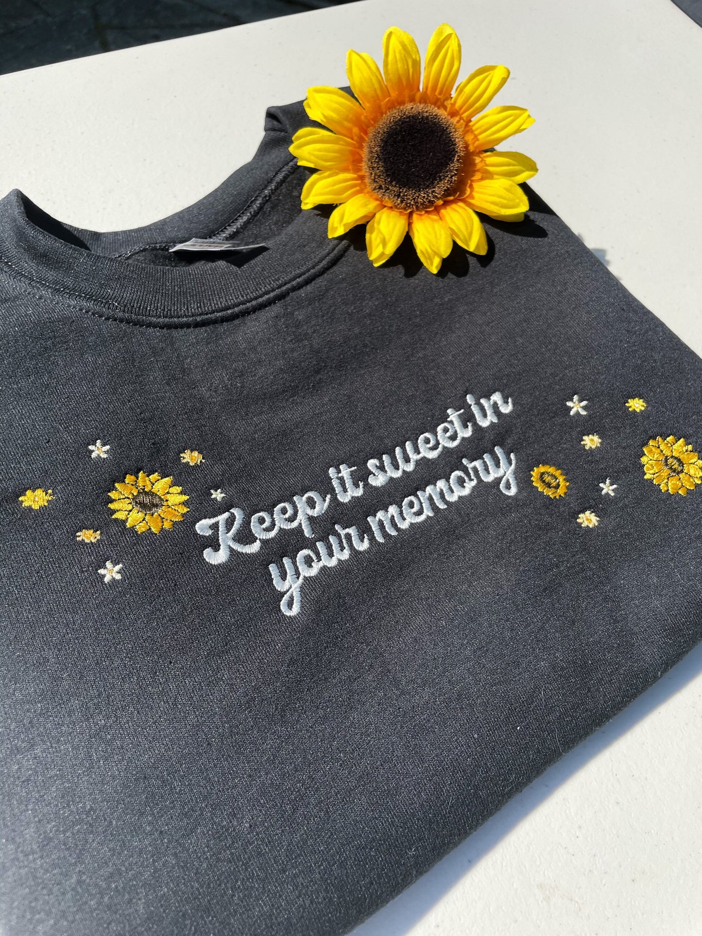 Keep it Sweet - Sunflower vol 6 || Embroidered Crewneck, Sweatshirt, and Tee Shirt