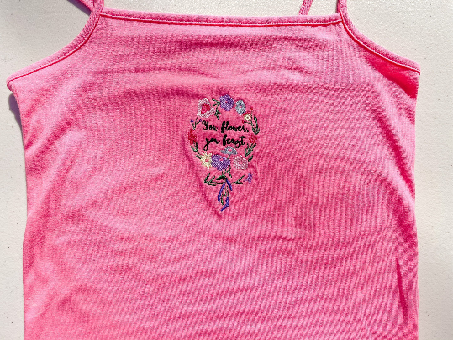 Woman - You Flower You Feast || Embroidered Crop Tank Top, Tee Shirt, and Crewneck