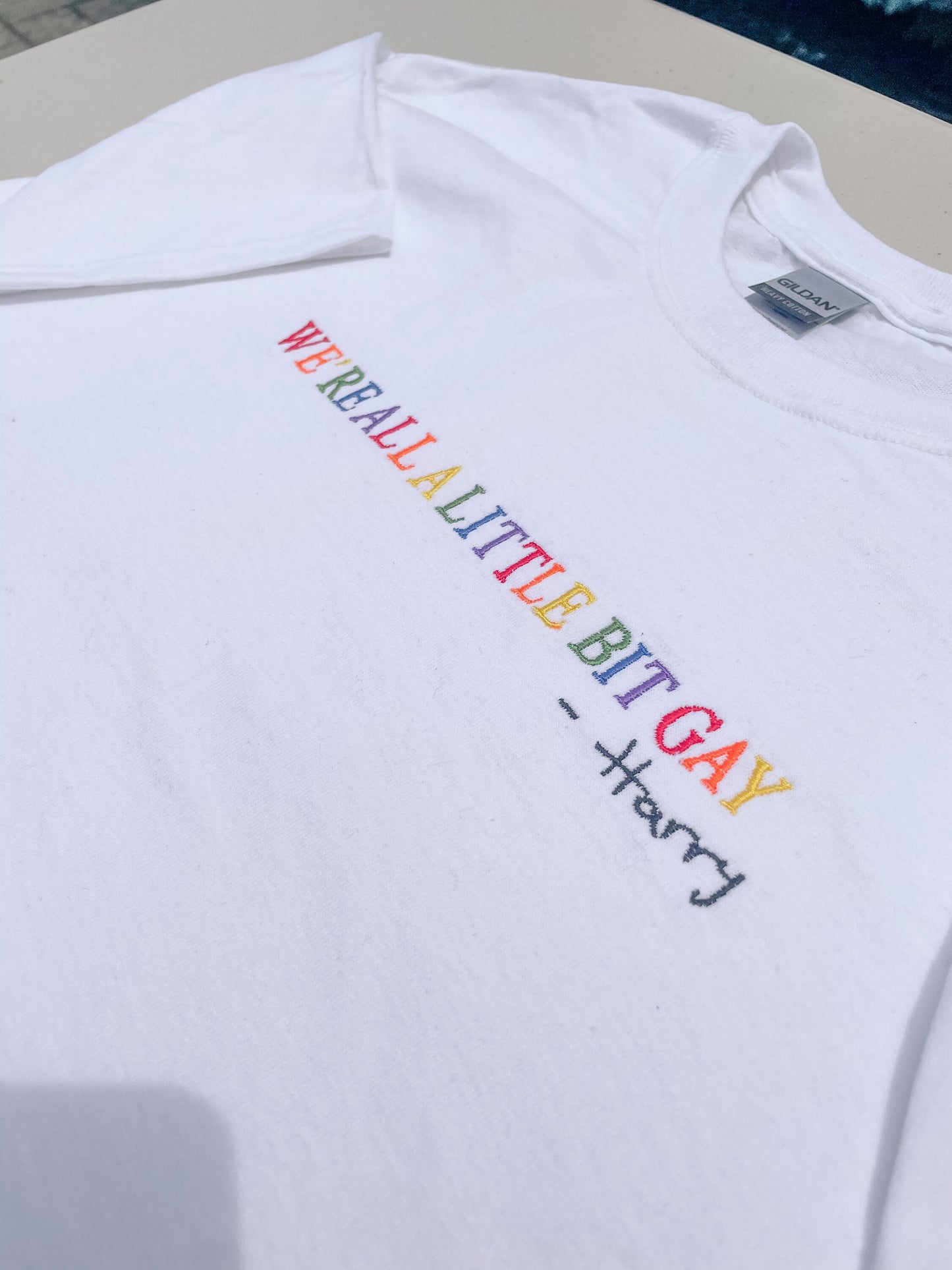 We're All A Little Bit Gay || Harry Embroidered Crewneck, Sweatshirt
