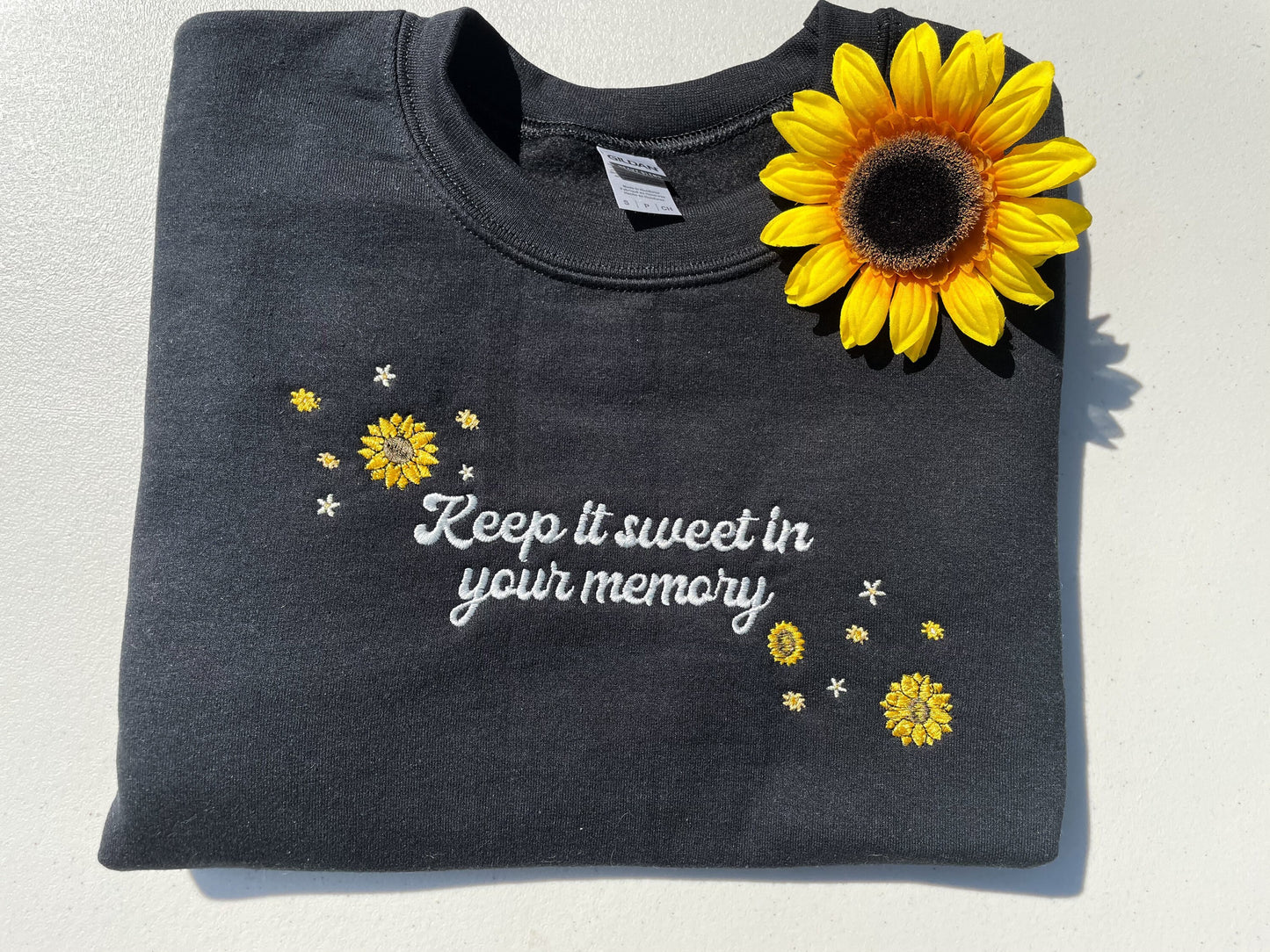 Keep it Sweet - Sunflower vol 6 || Embroidered Crewneck, Sweatshirt, and Tee Shirt