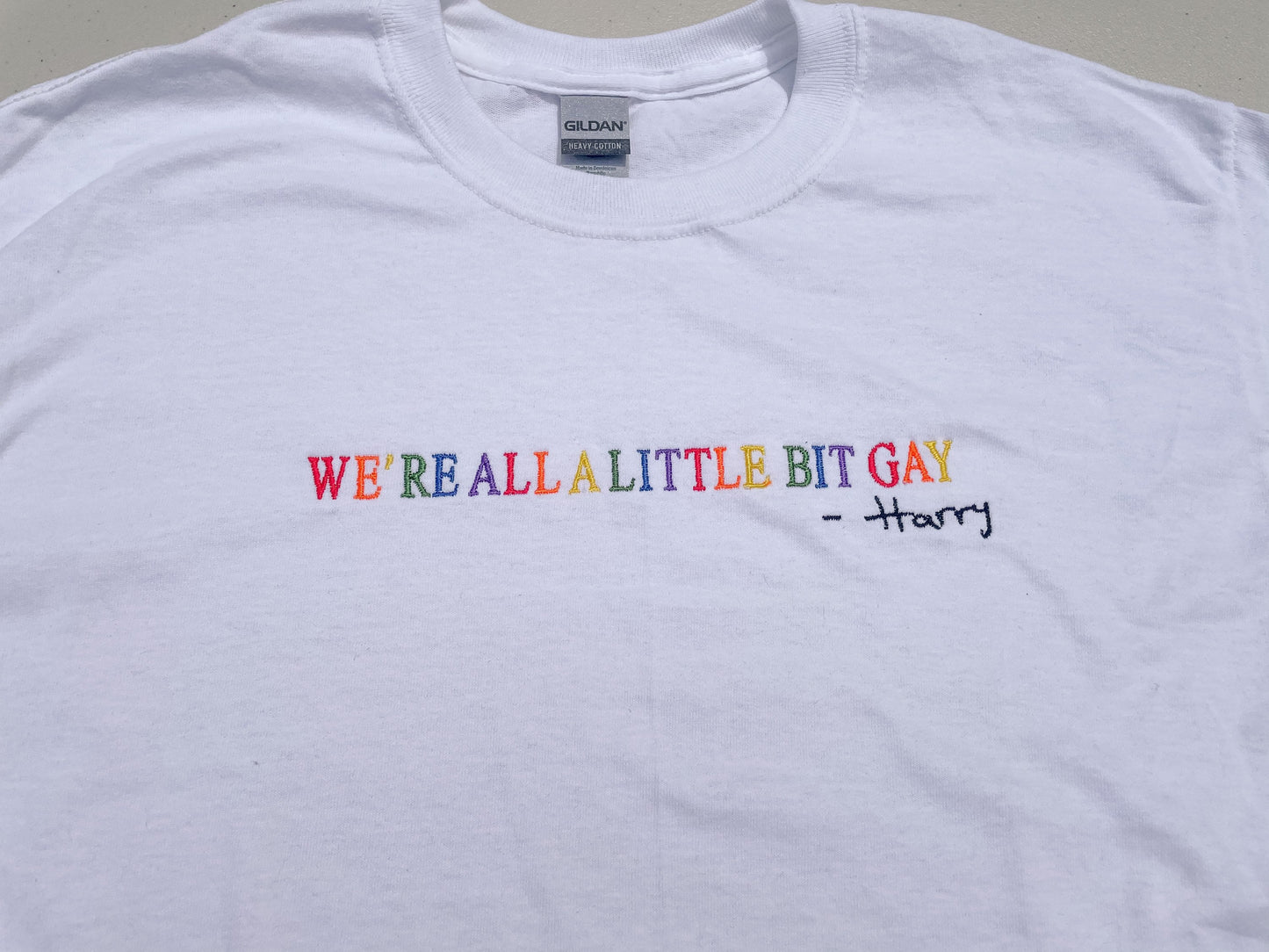 We're All A Little Bit Gay || Harry Embroidered Crewneck, Sweatshirt