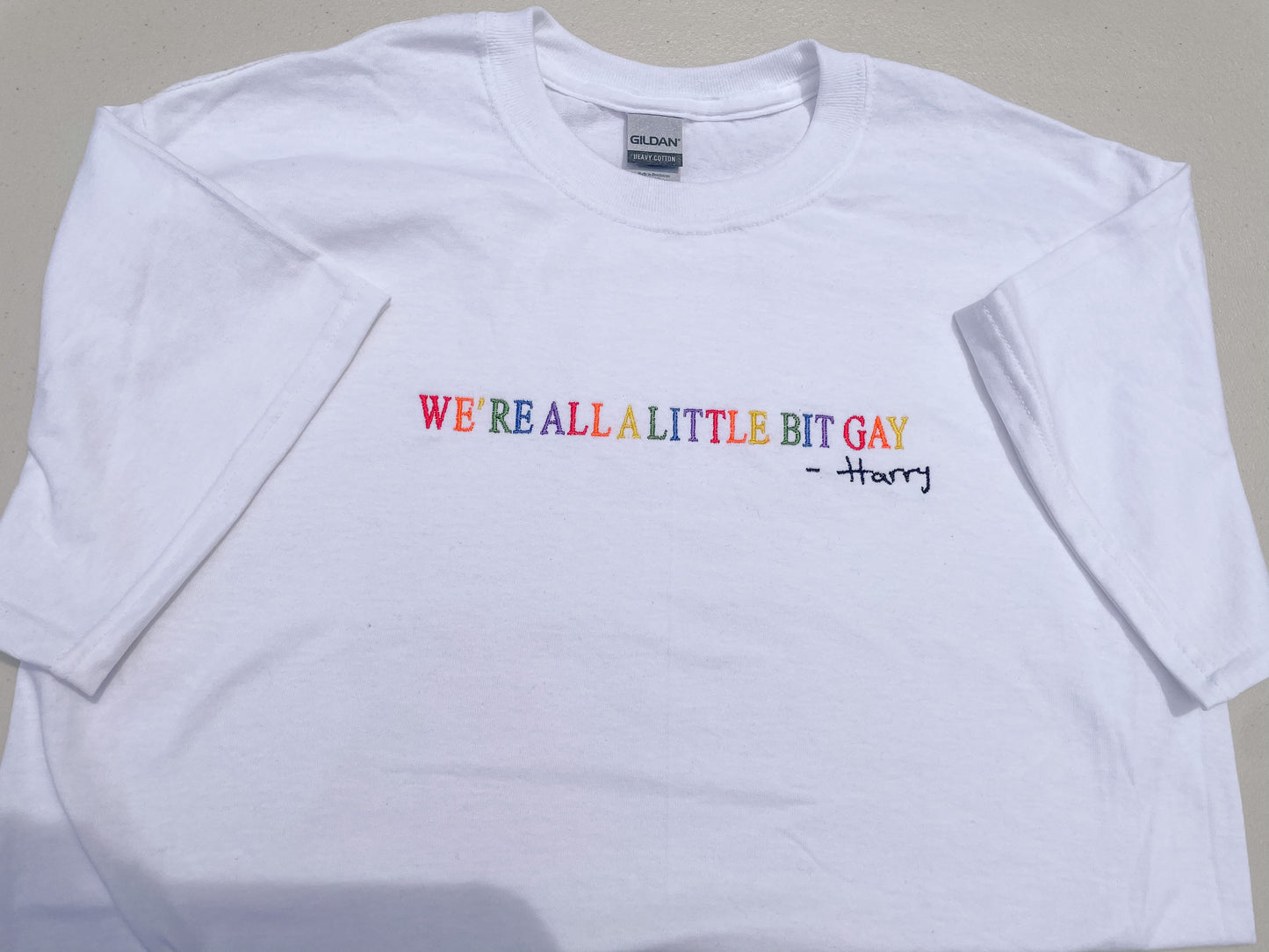 We're All A Little Bit Gay || Harry Embroidered Crewneck, Sweatshirt