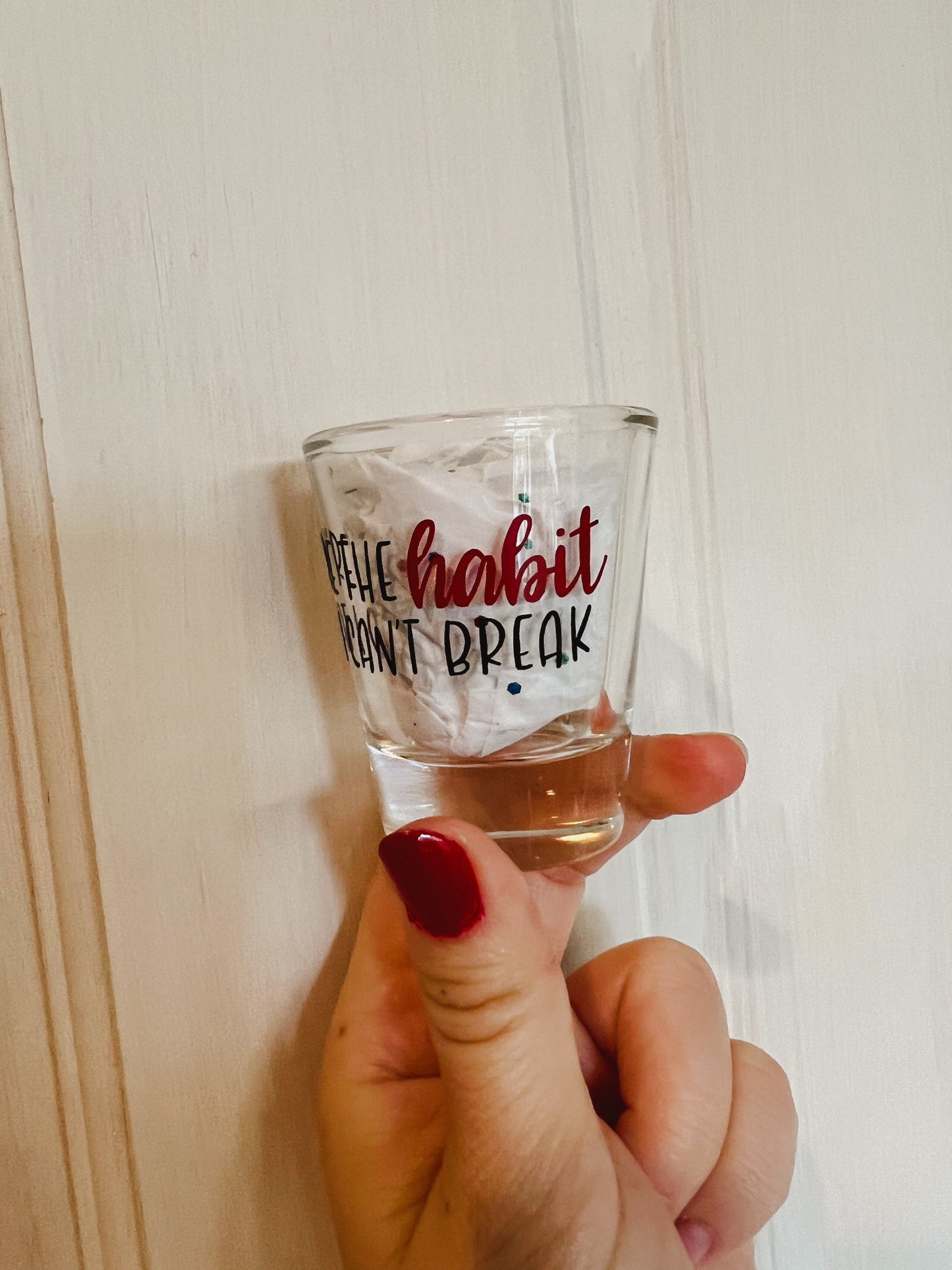 Louis Shot Glass 4 Pack || Defenceless, Miss You, Always You, Habit || 2 Color Options!