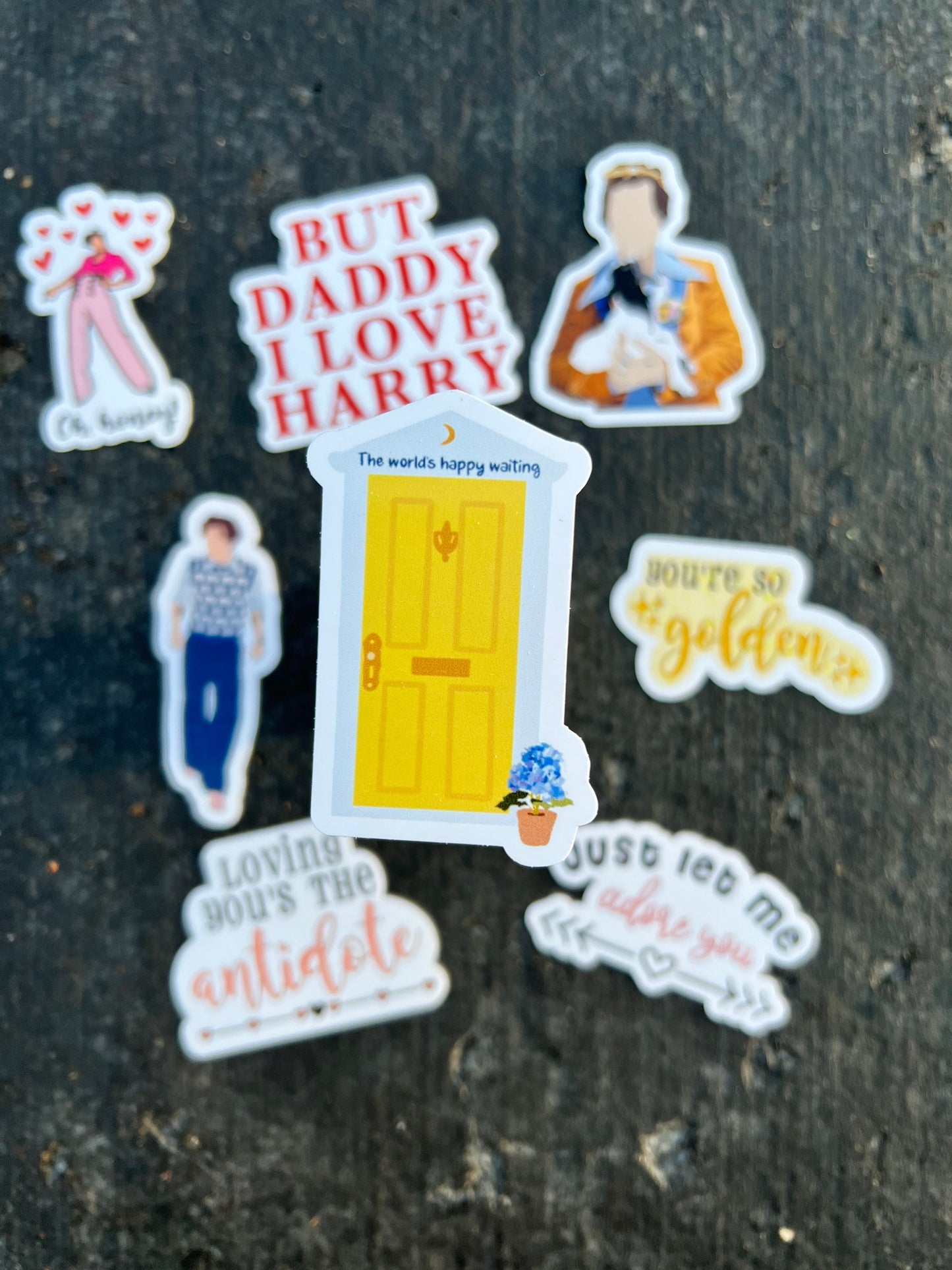 Harry Stickers/Sticker Pack - Waterproof Available || Sheep Sweater, Golden, But Daddy, Adore You, Antidote