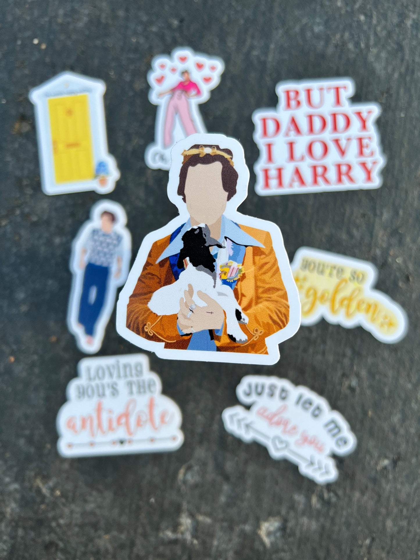 Harry Stickers/Sticker Pack - Waterproof Available || Sheep Sweater, Golden, But Daddy, Adore You, Antidote