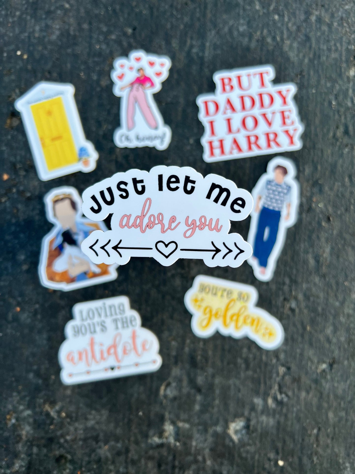 Harry Stickers/Sticker Pack - Waterproof Available || Sheep Sweater, Golden, But Daddy, Adore You, Antidote