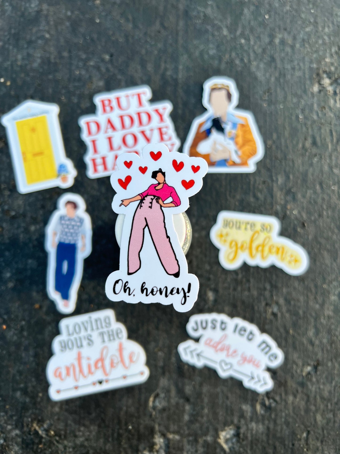 Harry Stickers/Sticker Pack - Waterproof Available || Sheep Sweater, Golden, But Daddy, Adore You, Antidote