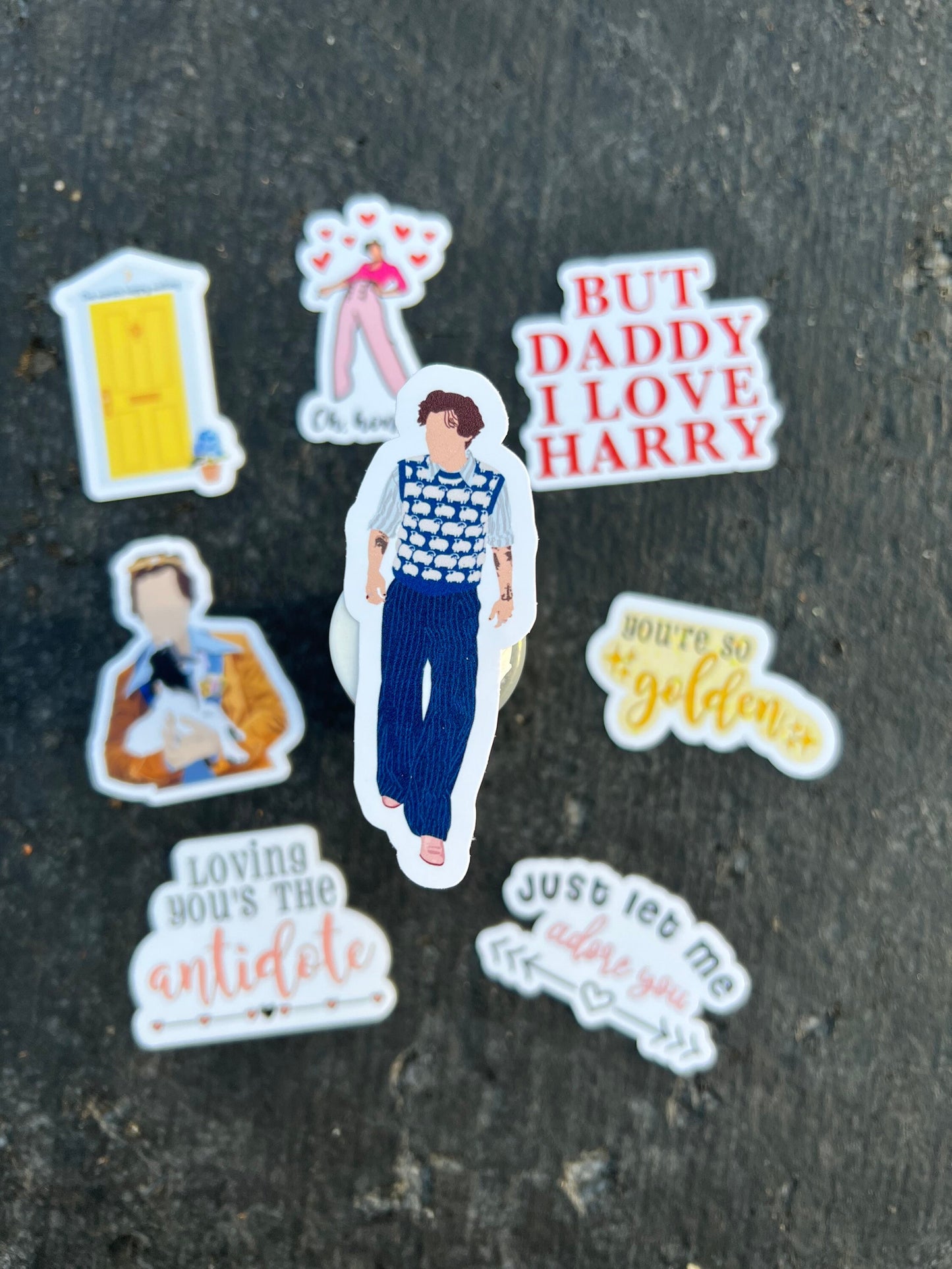 Harry Stickers/Sticker Pack - Waterproof Available || Sheep Sweater, Golden, But Daddy, Adore You, Antidote