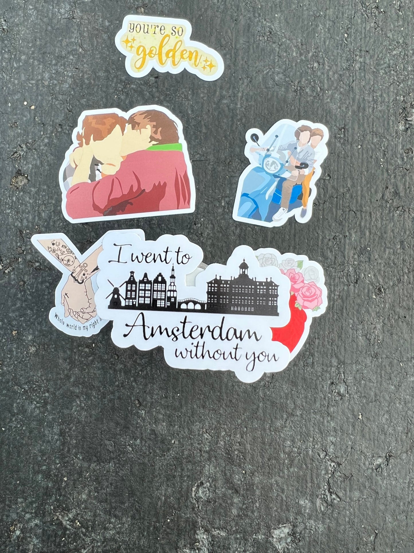 Larry Stylinson Stickers/Sticker Pack - Waterproof Available || Amsterdam, Hands, Always You, But Daddy, Always In My Heart