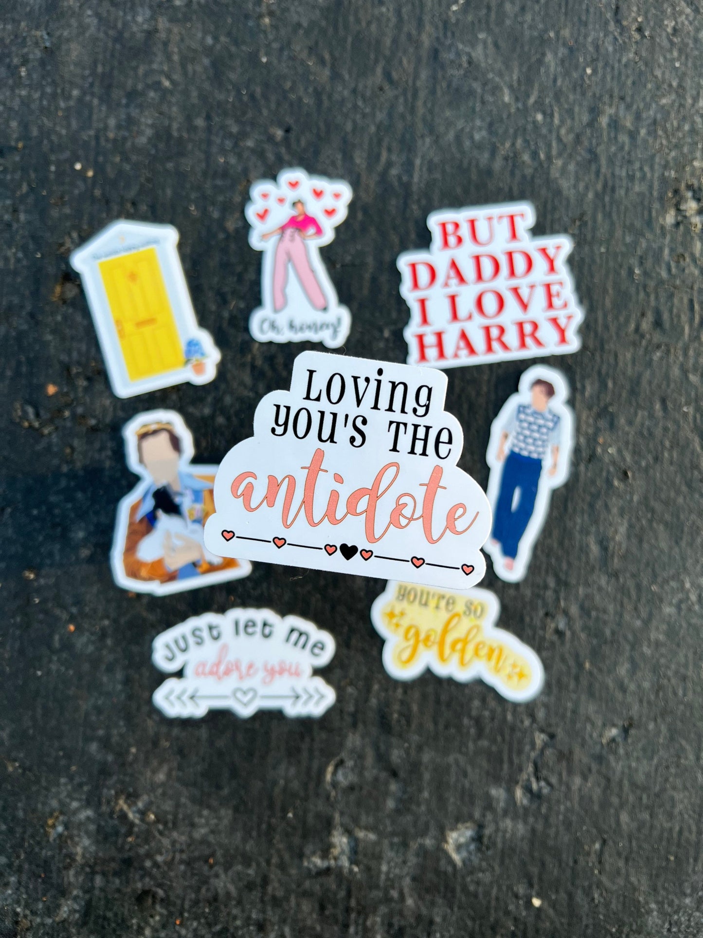 Harry Stickers/Sticker Pack - Waterproof Available || Sheep Sweater, Golden, But Daddy, Adore You, Antidote