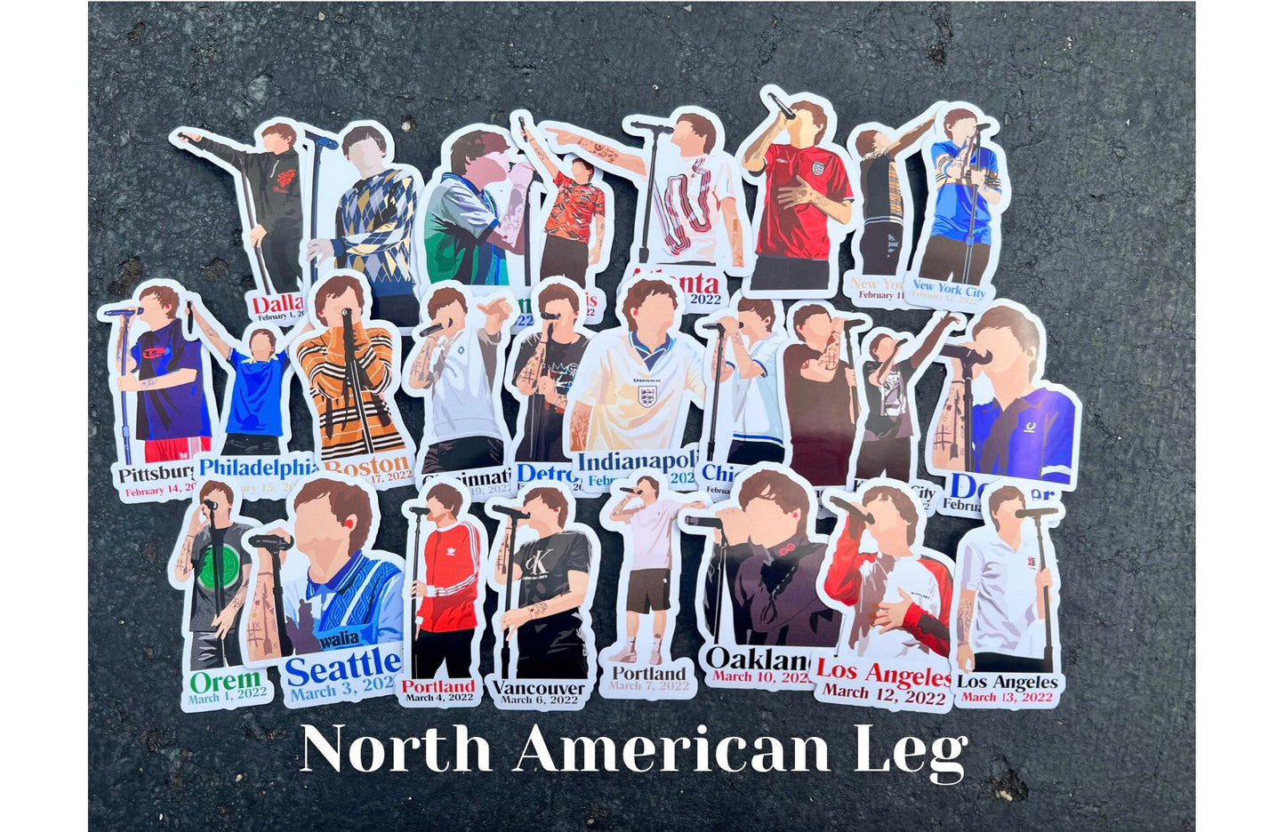 Louis LTWT Tour Stickers - North American Leg - Waterproof Now Available || ALL DATES Available!