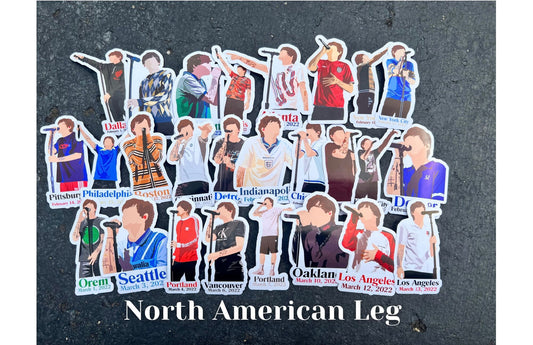 Louis LTWT Tour Stickers - North American Leg - Waterproof Now Available || ALL DATES Available!