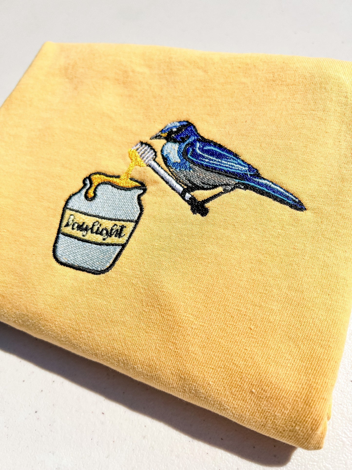 Bluebird Daylight - Dip You in Honey || Embroidered Crop Top, Baby Tee, Comfort Colors Tee Shirt, and Crewneck