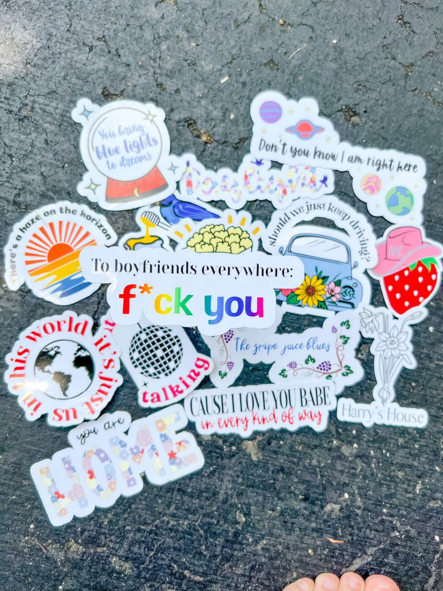 H's House Sticker Pack - Waterproof Available || You Are Home, Daffodil, As It Was, Late Night Talking, Grapejuice, Keep Driving, Boyfriends
