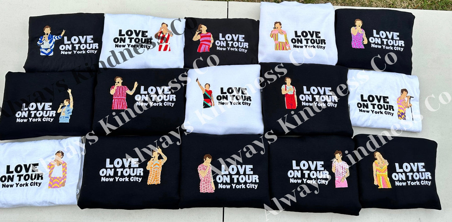 4 Show - HSLOT Residency AND 2022/2023 Shows - All Nights Available || Harry Embroidered Comfort Colors Tee Shirt, Crewneck, and Hoodie