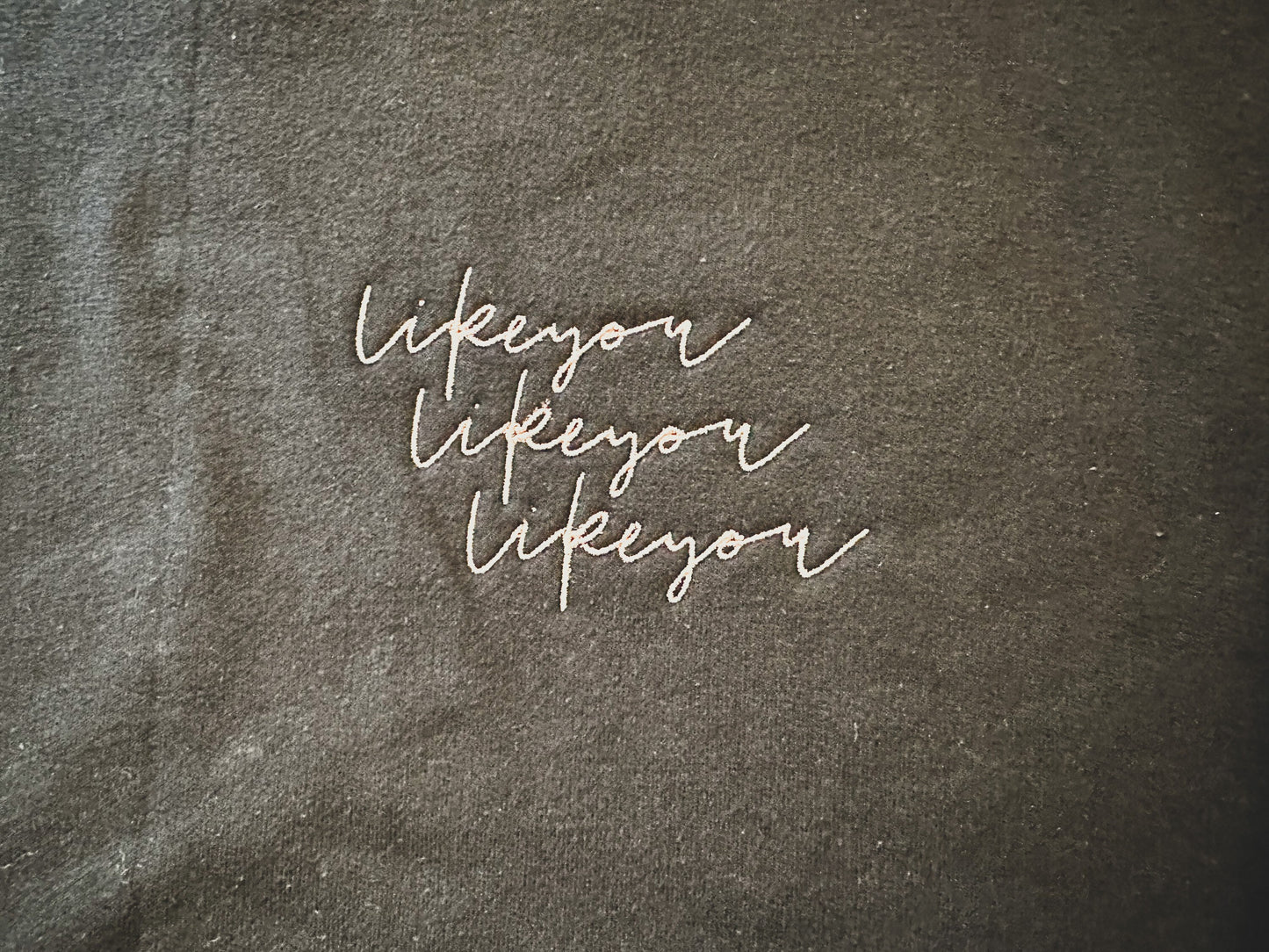 Likeyou Likeyou Likeyou Embroidered Crewneck and Tee || BananaHeathen x AlwaysKindnessCo || Of Mates and Men Merch