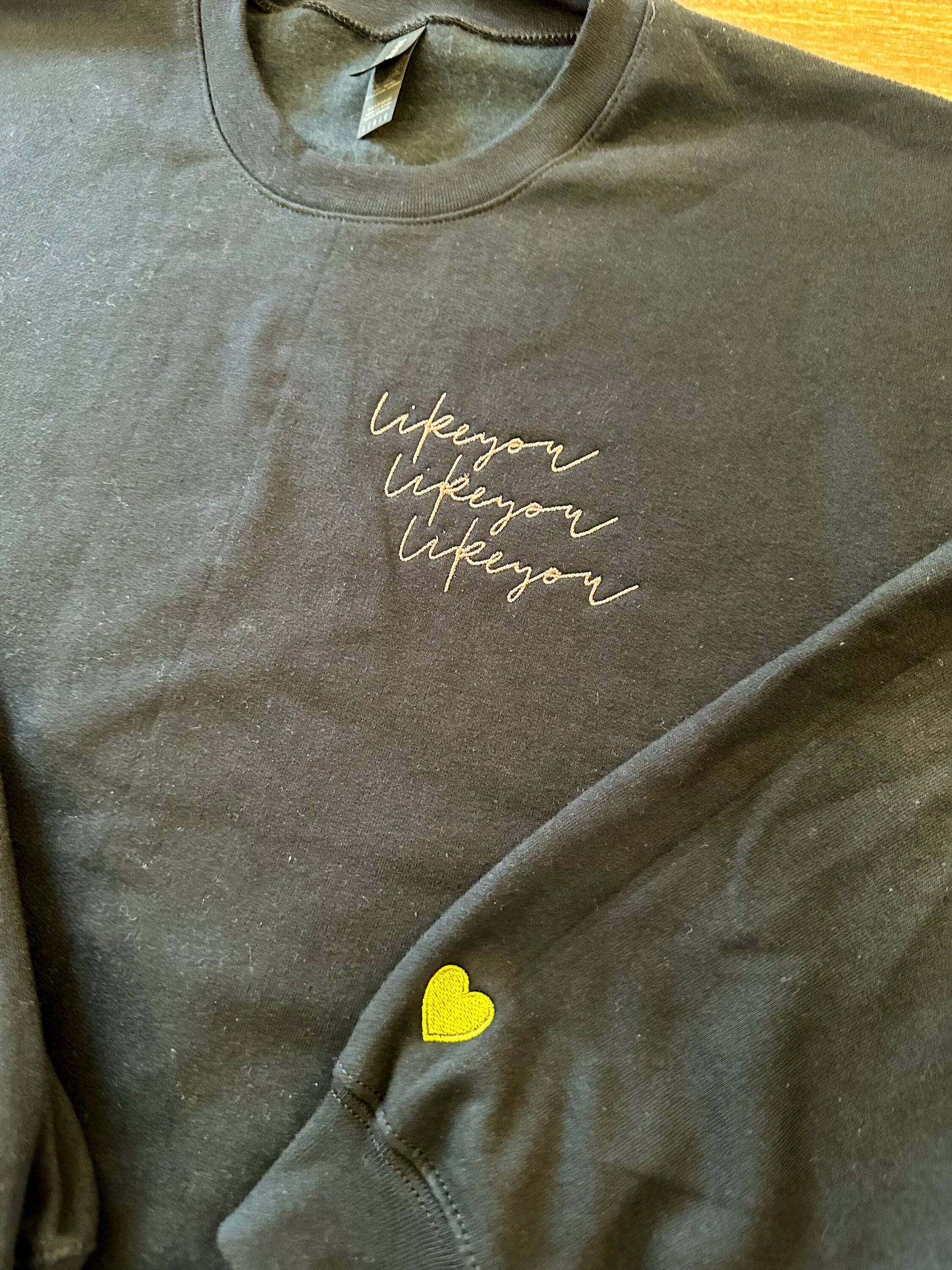 Likeyou Likeyou Likeyou Embroidered Crewneck and Tee || BananaHeathen x AlwaysKindnessCo || Of Mates and Men Merch