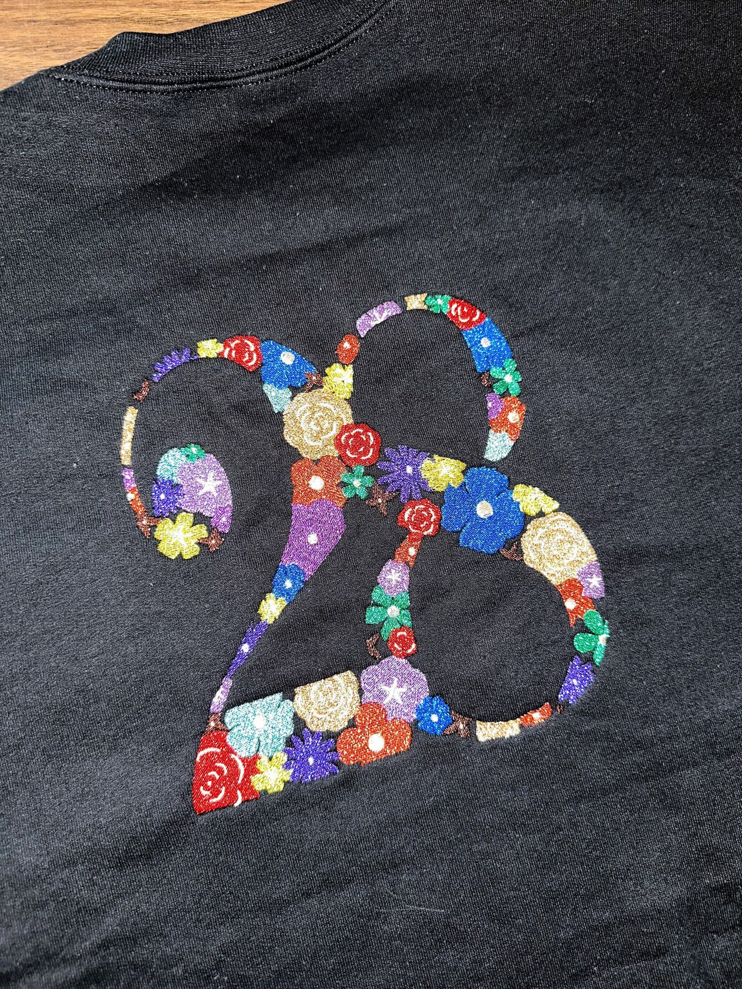 28 Floral and Rose - Front and Back - Embroidered Floral || Comfort Tee Shirt and Crewneck