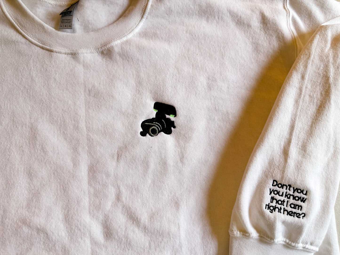 Satellite Space Stomper Robot Lyric Sleeve || Harry Embroidered Crop Tank Top, Baby Tee, Tee Shirt, and Crewneck