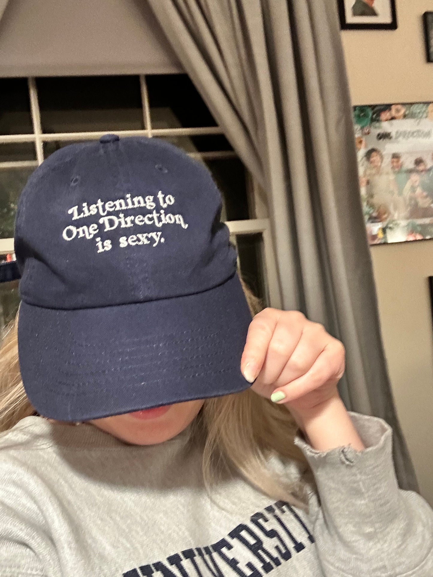 Listening to Music / One Dee / Harry / Louis / Niall is Sexy || Embroidered Hat - Customizable thread!